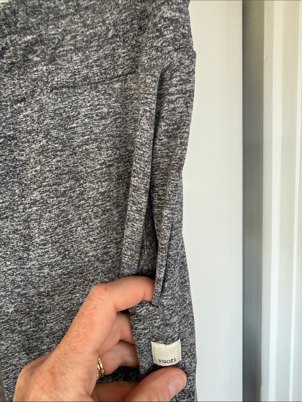 Vuori Halo Essential wide Leg Pants Grey - Picture 3 of 4